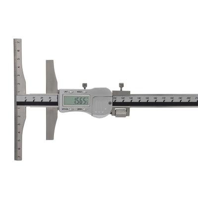 Digital Opmærkningslære 0-200x0,01 mm med affaset bagkant med skala og ansatslængde 100 mm